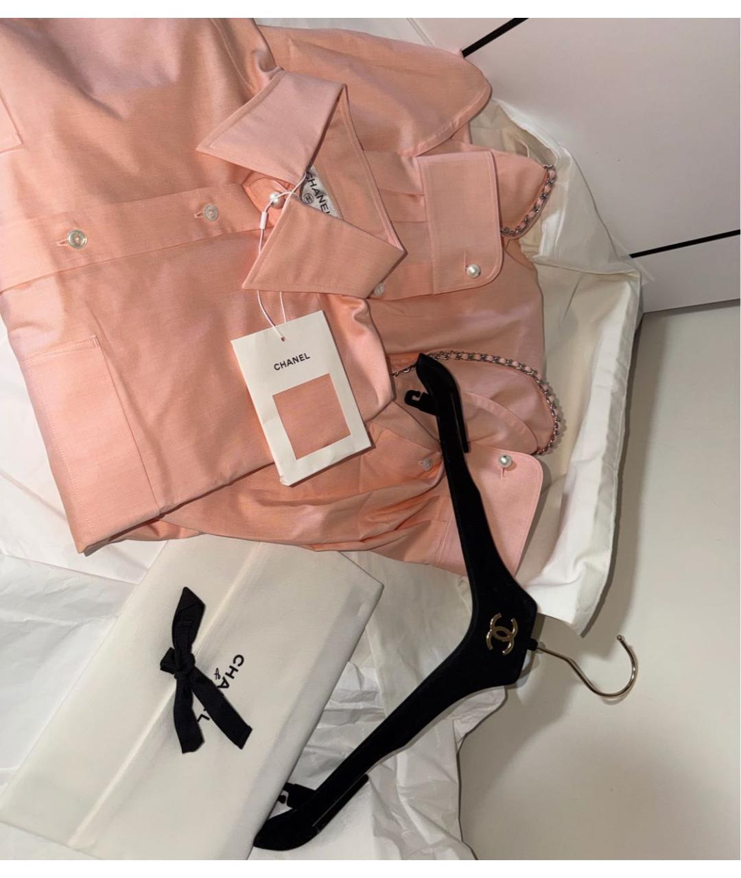 CHANEL Розовая хлопковая рубашка, фото 2