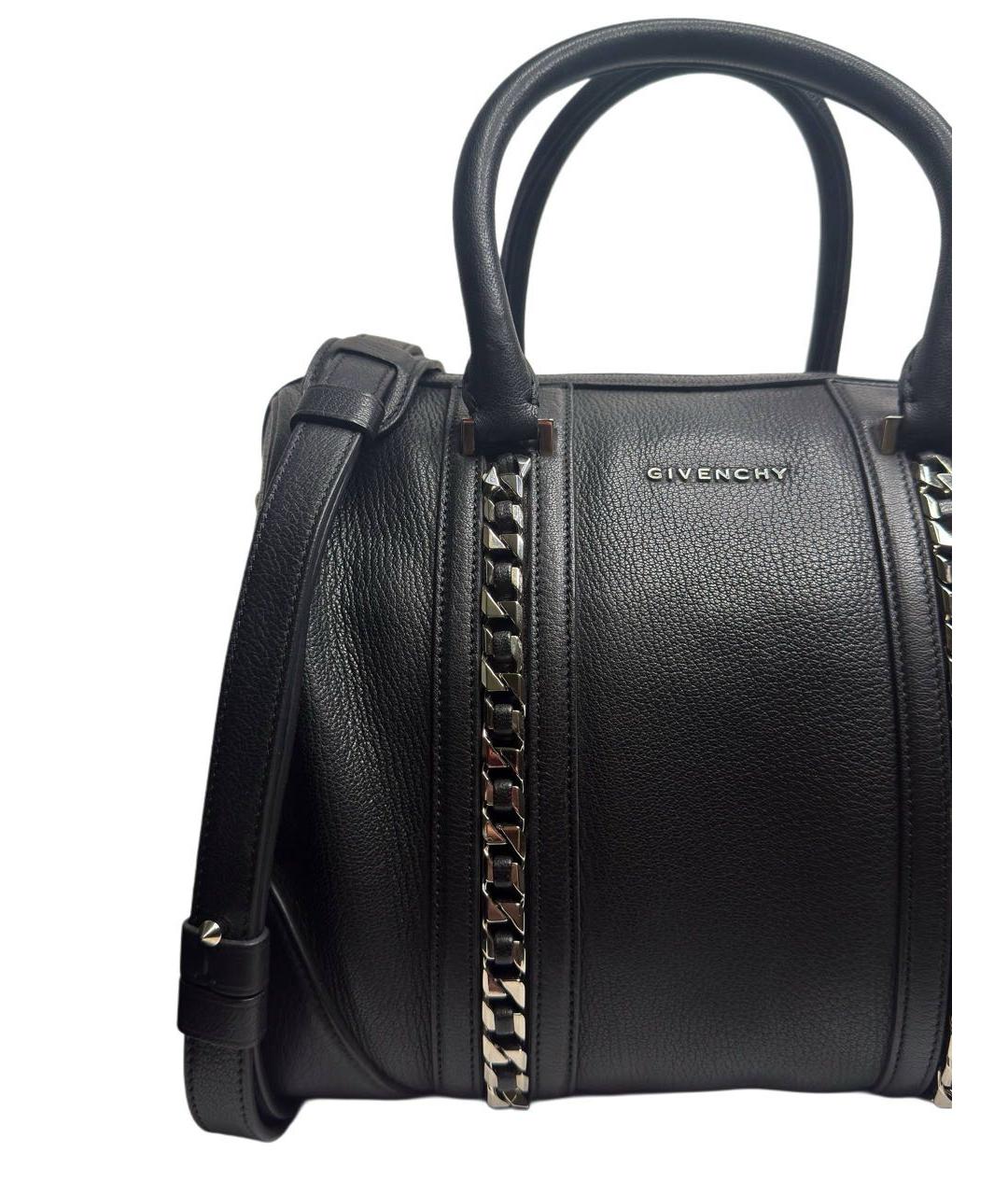 GIVENCHY Черная кожаная сумка с короткими ручками, фото 5