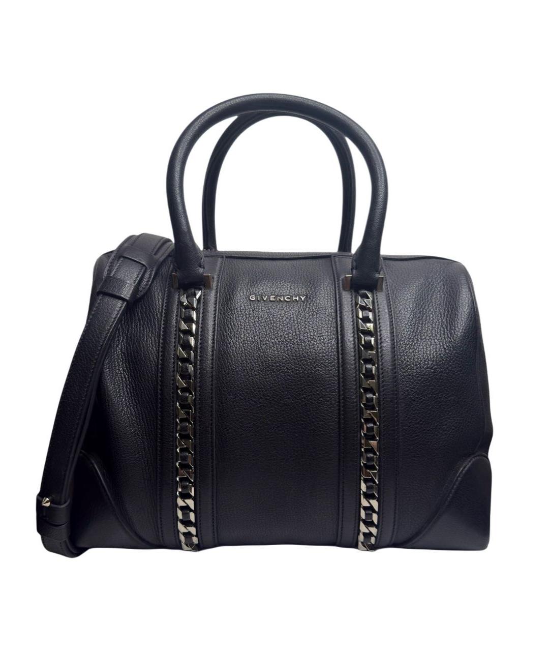 GIVENCHY Черная кожаная сумка с короткими ручками, фото 9