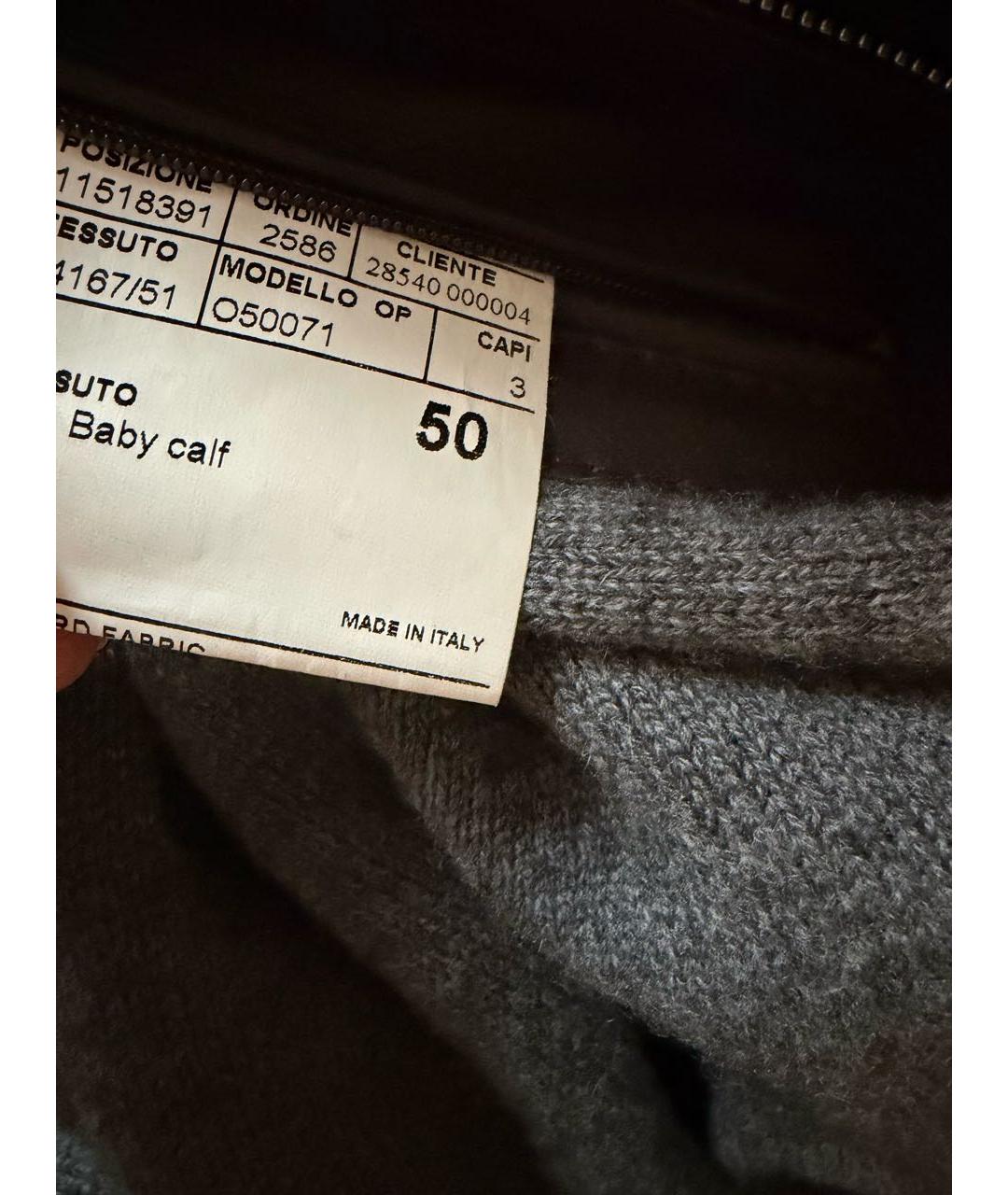 CANALI Коричневая кожаная куртка, фото 4