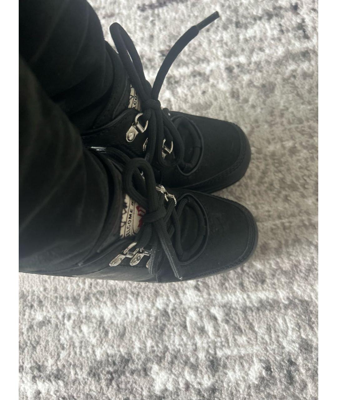 DSQUARED2 Черные замшевые сапоги, фото 3