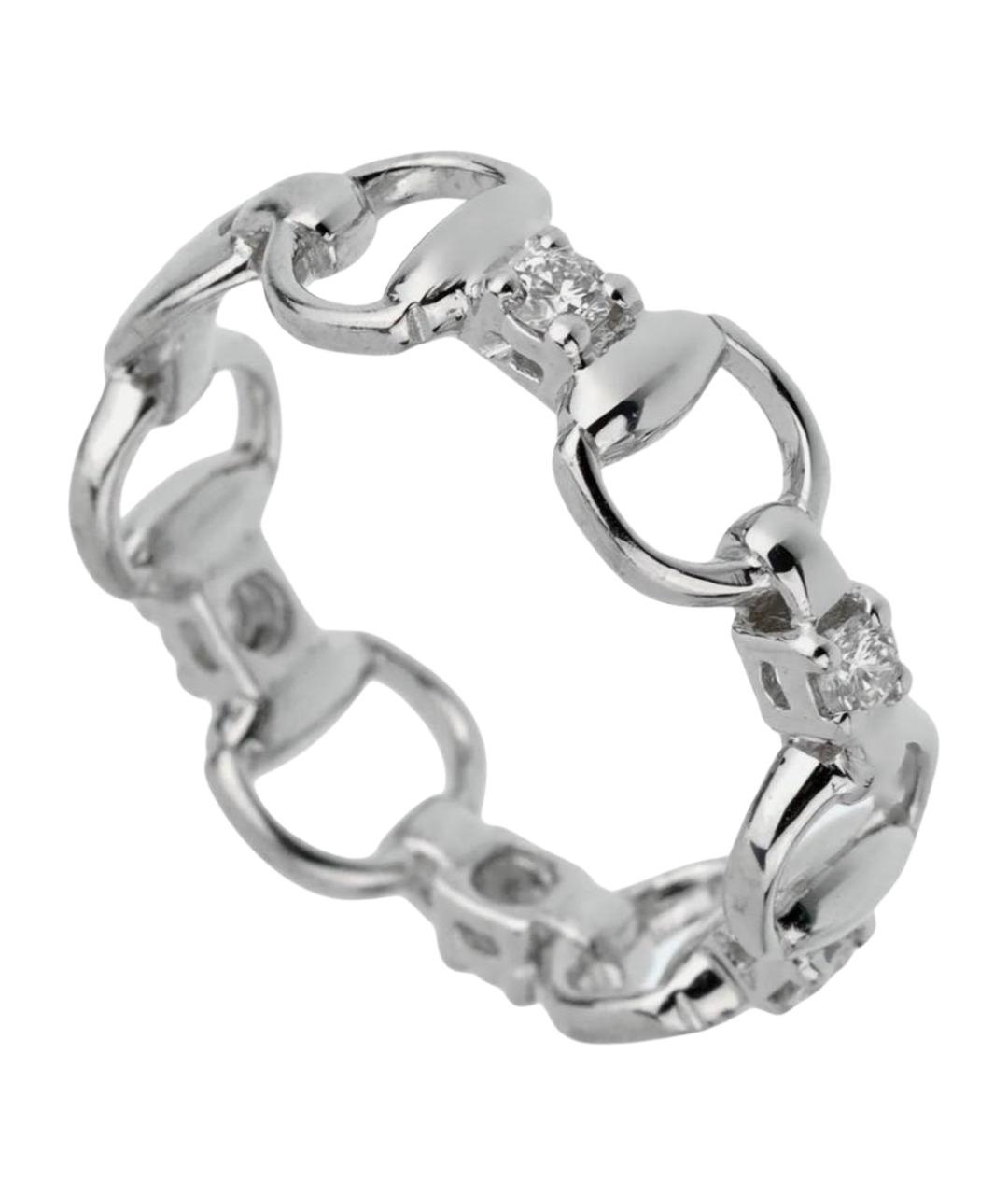GUCCI Серебряное кольцо из белого золота, фото 1