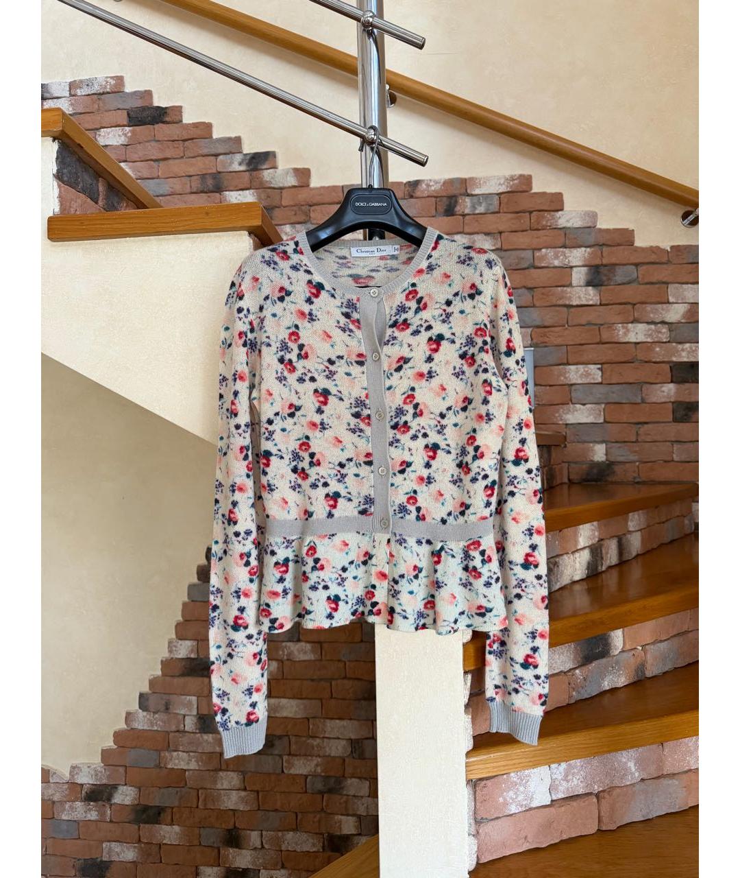 CHRISTIAN DIOR Мульти кашемировый кардиган, фото 9