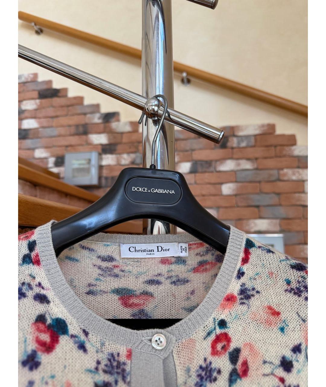 CHRISTIAN DIOR Мульти кашемировый кардиган, фото 2