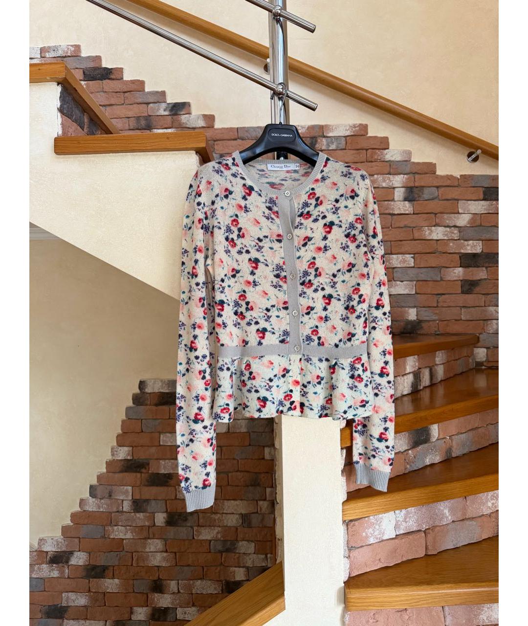 CHRISTIAN DIOR Мульти кашемировый кардиган, фото 4