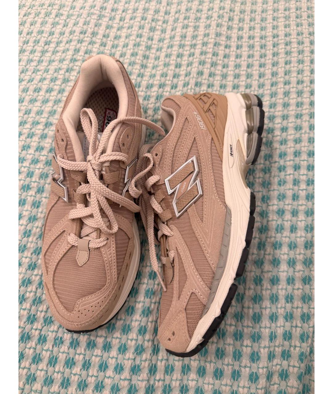 NEW BALANCE Бежевые текстильные кроссовки, фото 3