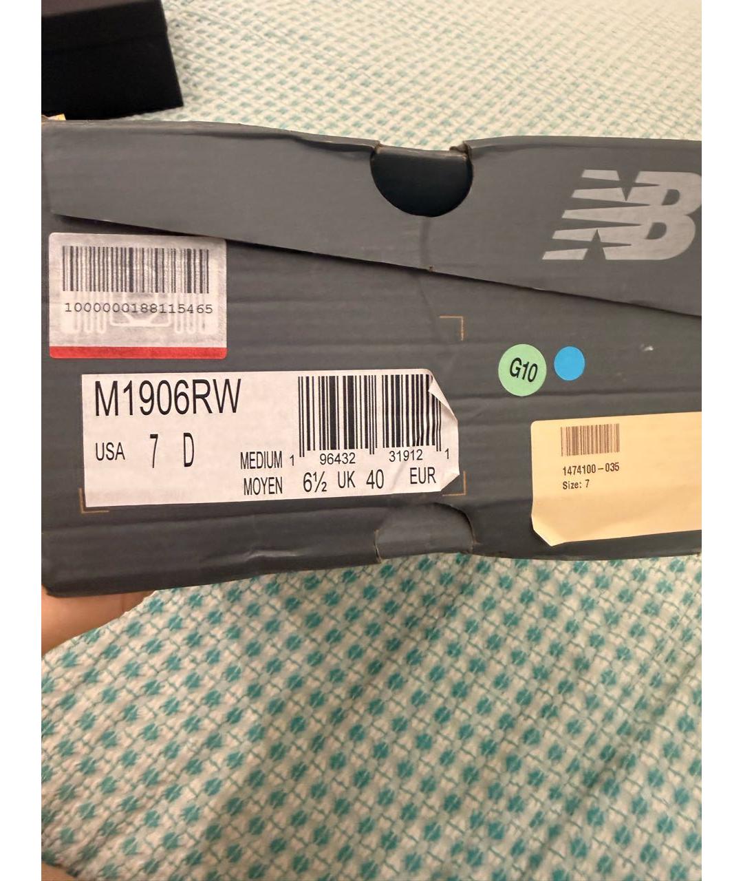 NEW BALANCE Бежевые текстильные кроссовки, фото 4