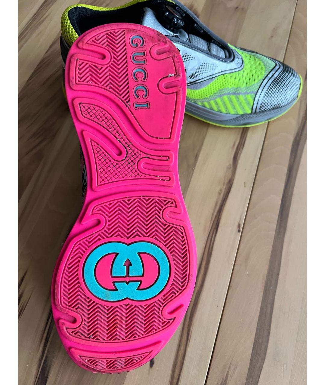 GUCCI Мульти текстильные кроссовки, фото 6