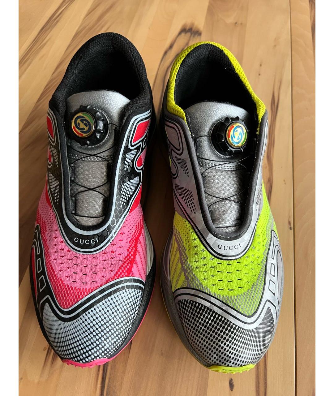 GUCCI Мульти текстильные кроссовки, фото 2