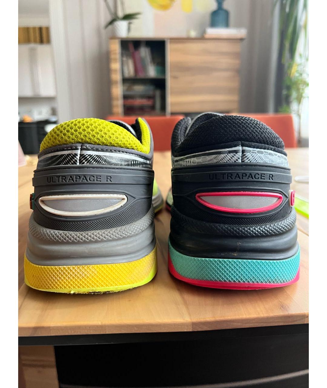 GUCCI Мульти текстильные кроссовки, фото 4