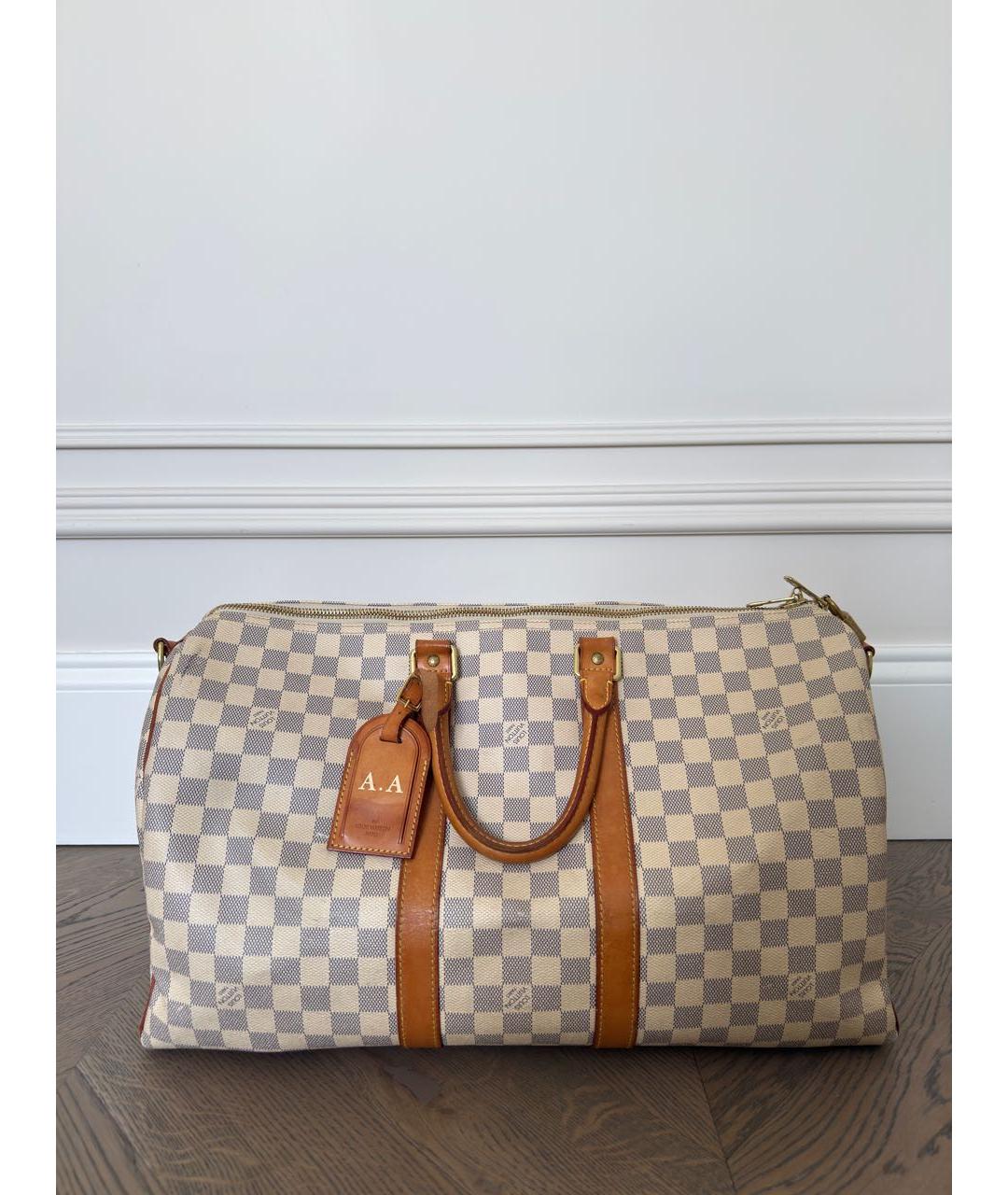 LOUIS VUITTON Бежевая дорожная/спортивная сумка, фото 9