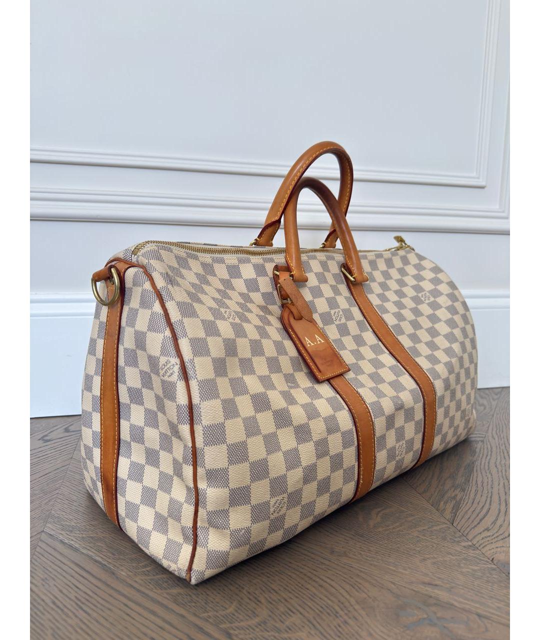 LOUIS VUITTON Бежевая дорожная/спортивная сумка, фото 3