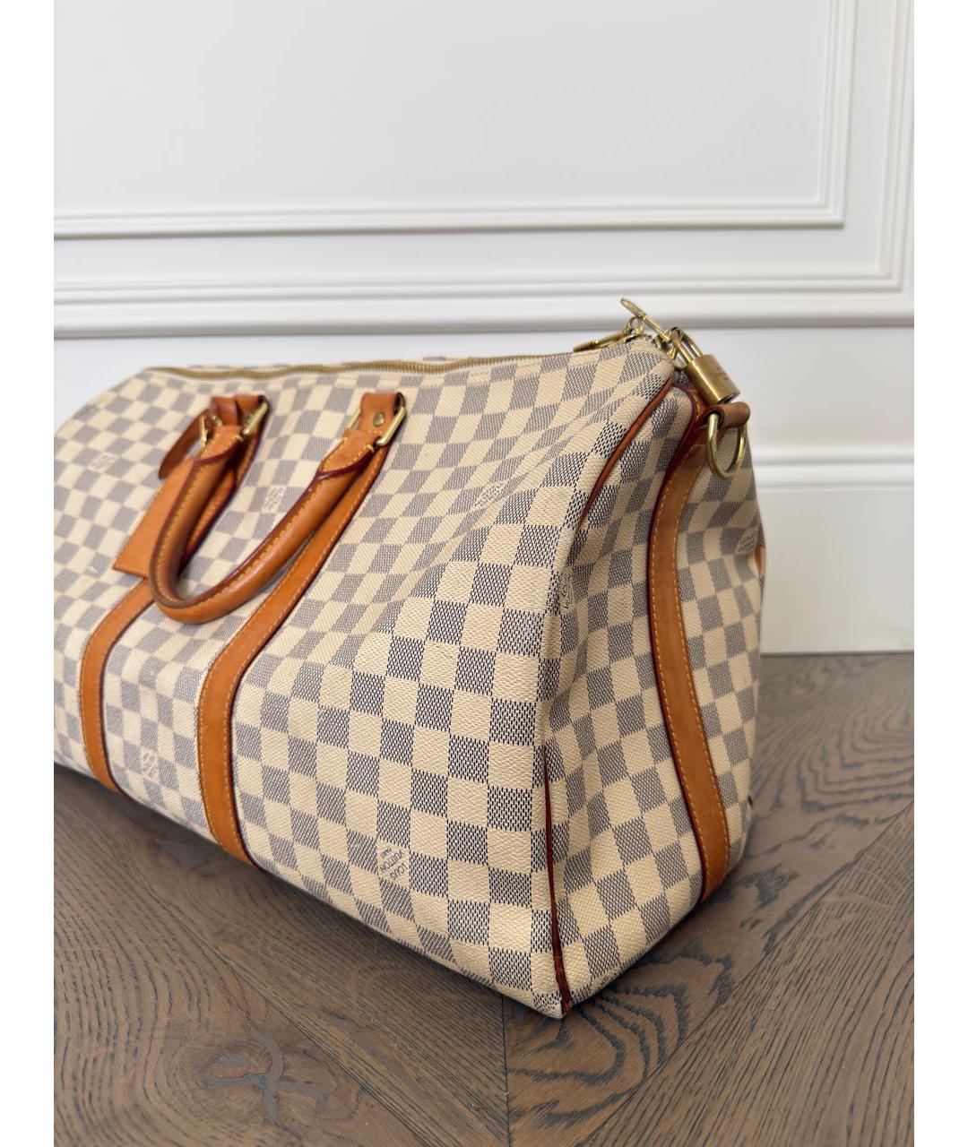 LOUIS VUITTON Бежевая дорожная/спортивная сумка, фото 4