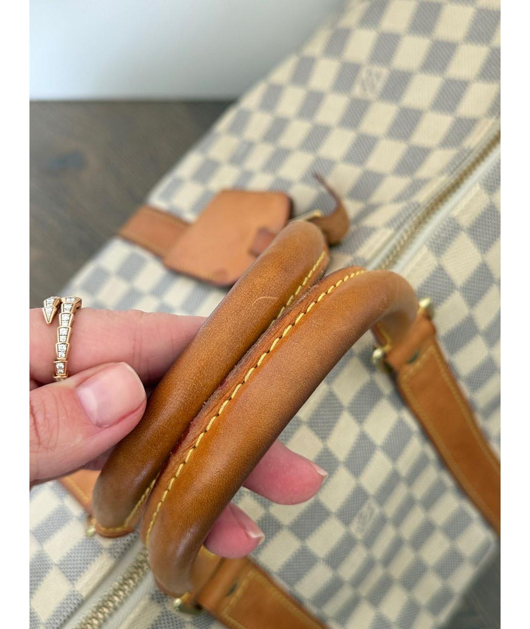 LOUIS VUITTON Бежевая дорожная/спортивная сумка, фото 5