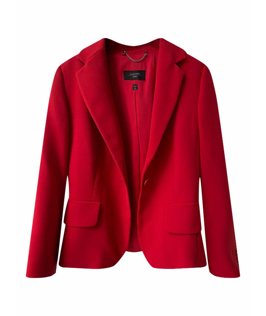 WEEKEND MAX MARA Красный полиэстеровый жакет/пиджак, фото 1