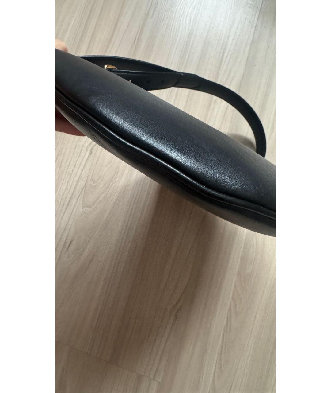 FENDI Черная кожаная сумка через плечо, фото 4