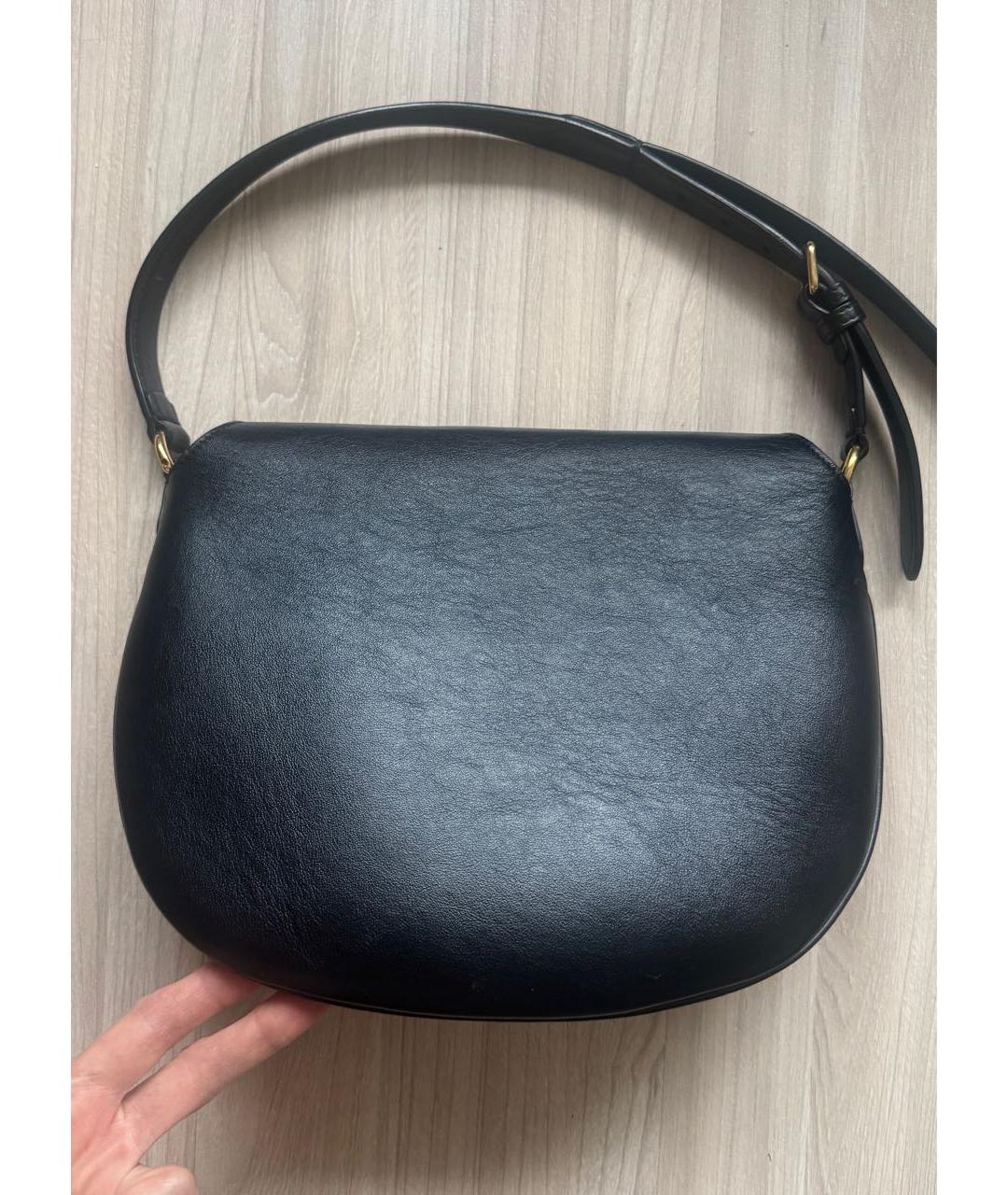 FENDI Черная кожаная сумка через плечо, фото 2