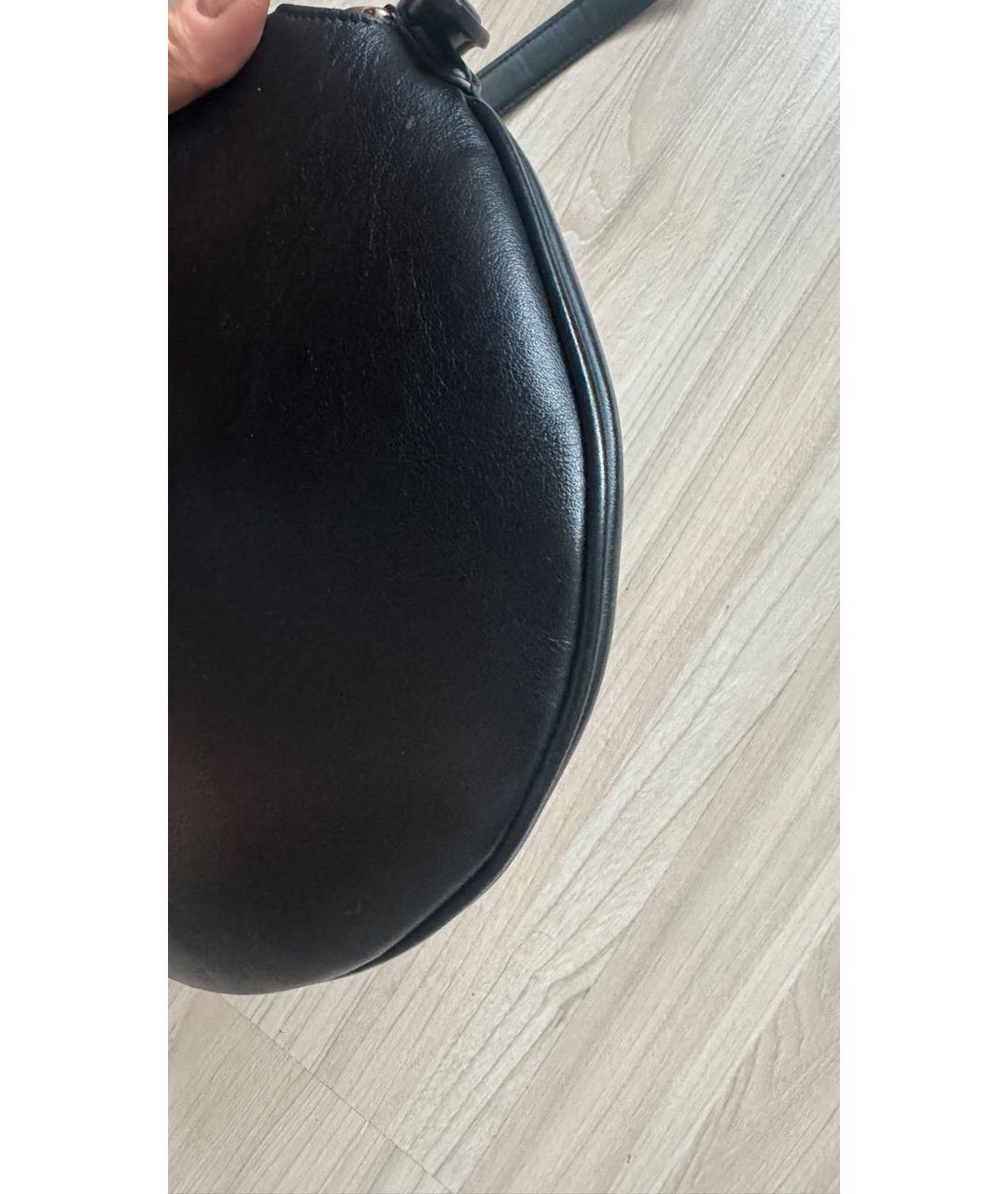 FENDI Черная кожаная сумка через плечо, фото 5