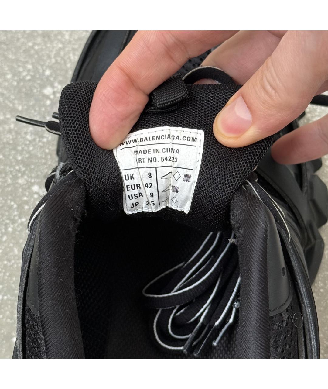 BALENCIAGA Черные низкие кроссовки / кеды, фото 8