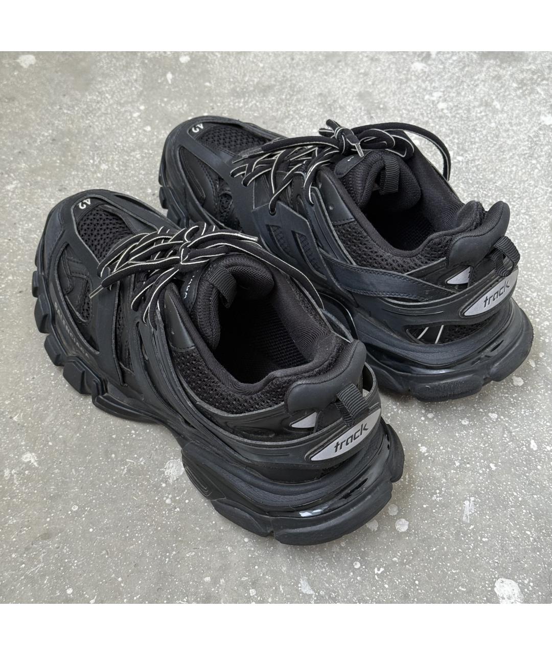 BALENCIAGA Черные низкие кроссовки / кеды, фото 3