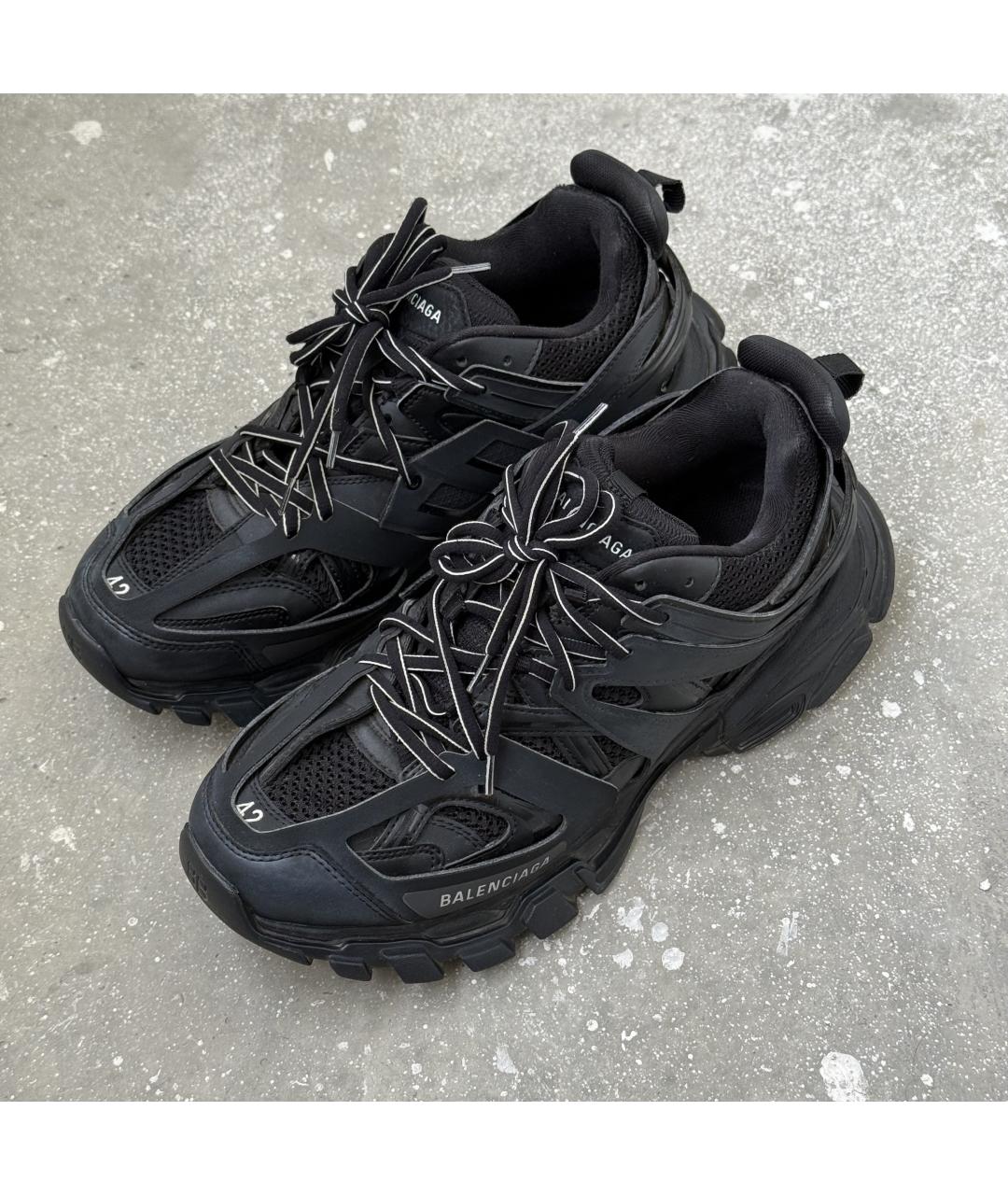 BALENCIAGA Черные низкие кроссовки / кеды, фото 2
