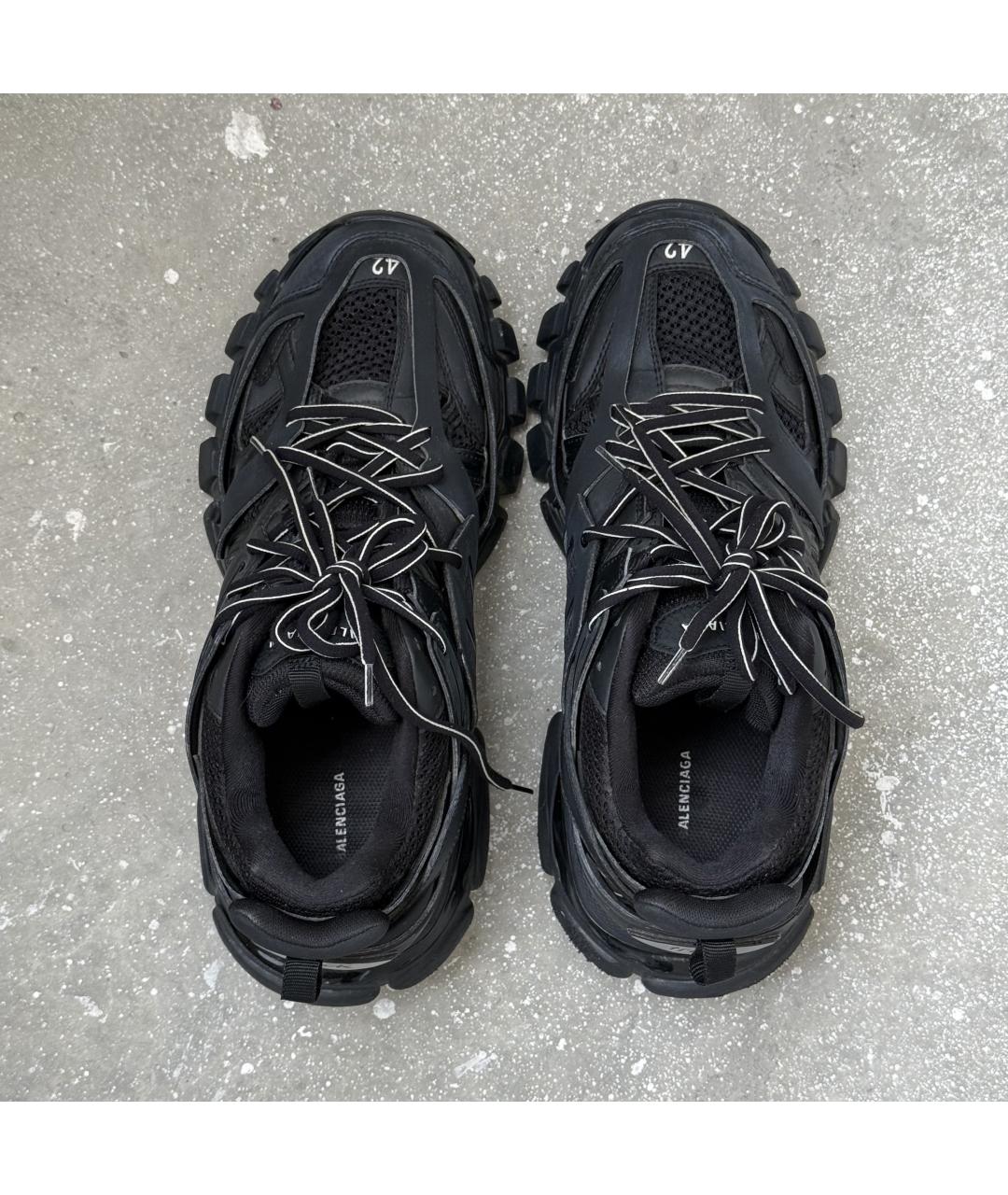 BALENCIAGA Черные низкие кроссовки / кеды, фото 4