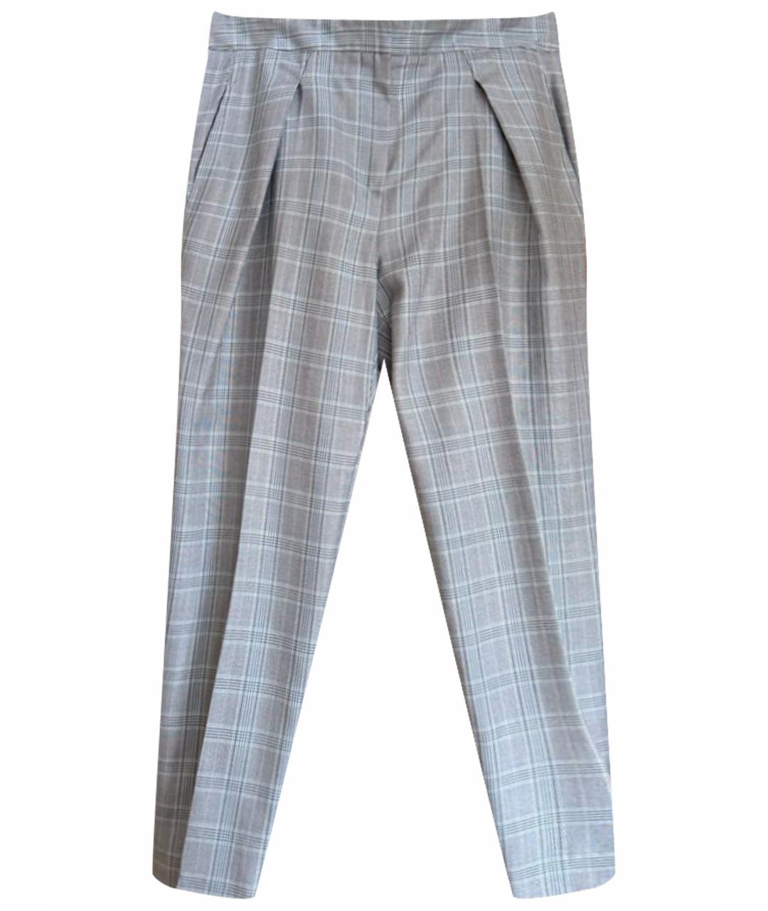 GIORGIO ARMANI Серые прямые брюки, фото 1