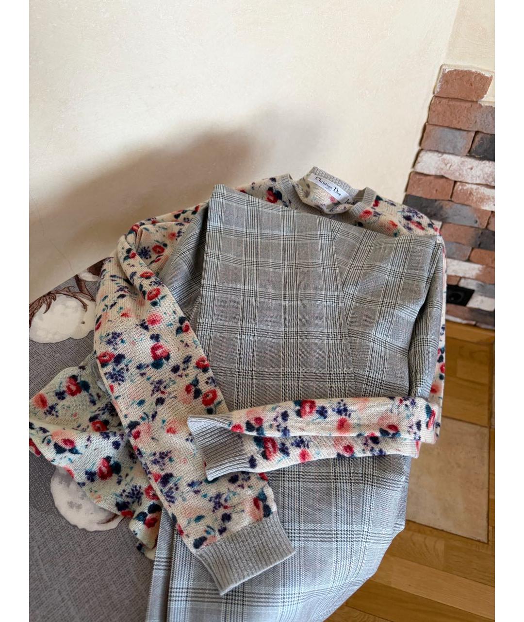 GIORGIO ARMANI Серые прямые брюки, фото 8