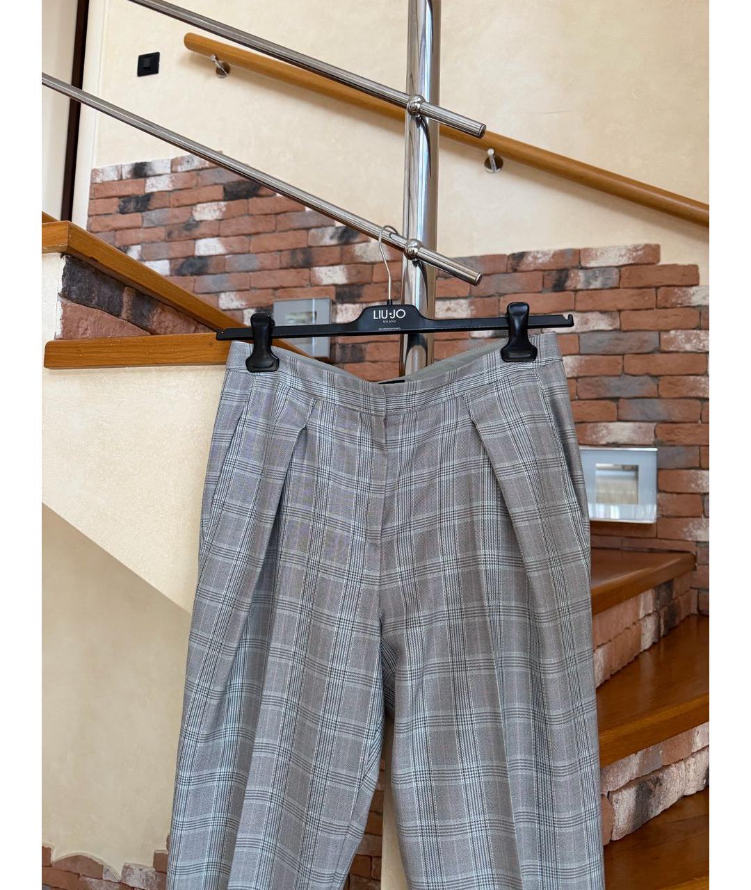 GIORGIO ARMANI Серые прямые брюки, фото 2