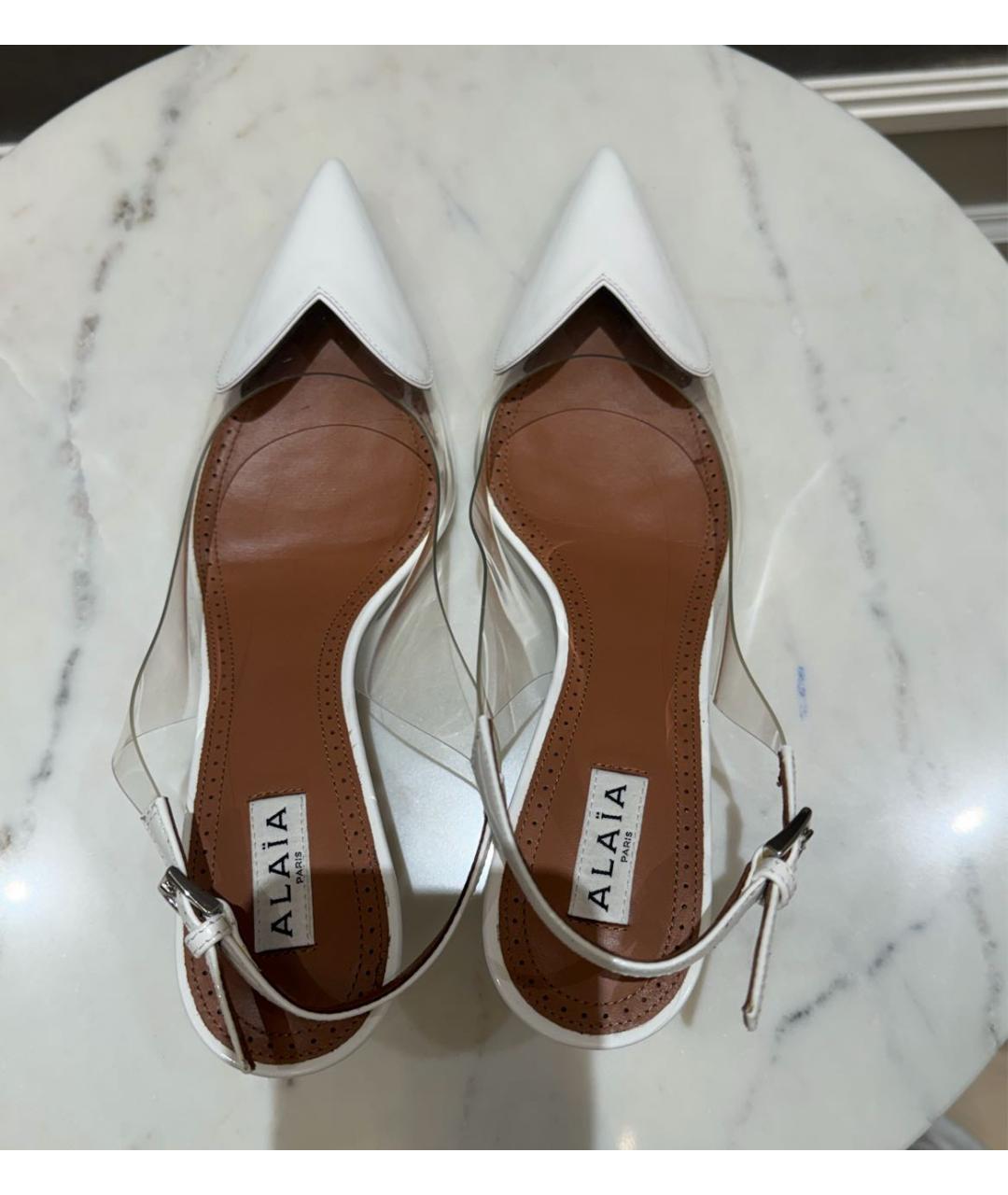 ALAIA Белые кожаные туфли, фото 3