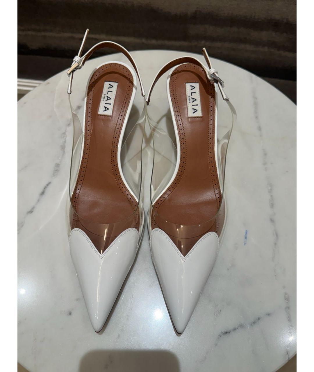 ALAIA Белые кожаные туфли, фото 2
