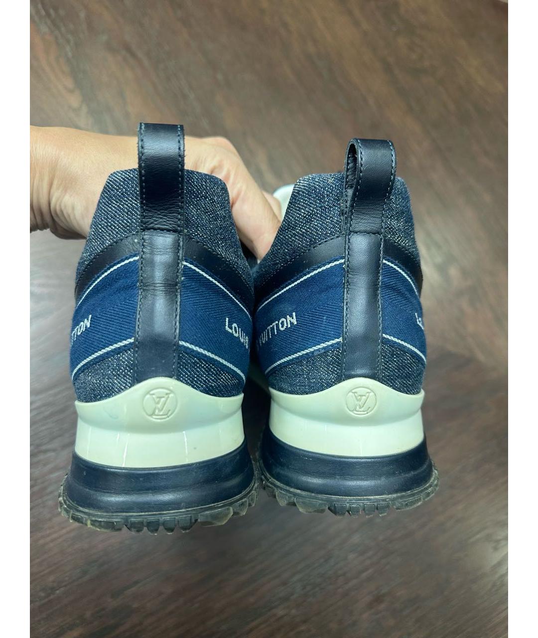 LOUIS VUITTON Синие текстильные кроссовки, фото 7