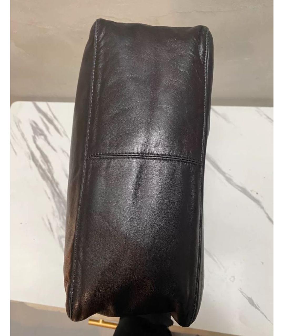 FENDI Черная кожаная сумка через плечо, фото 5
