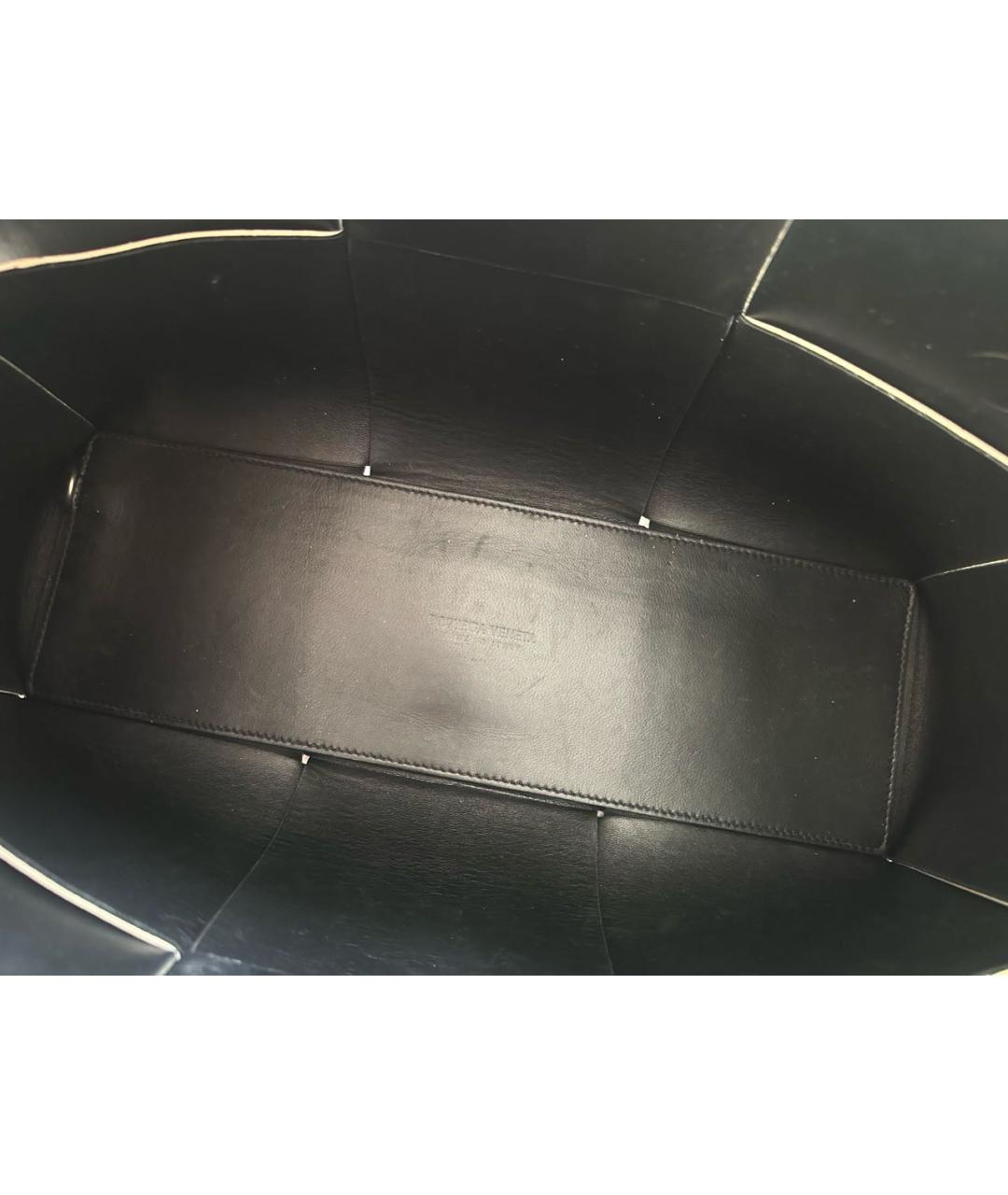 BOTTEGA VENETA Белая кожаная сумка тоут, фото 8