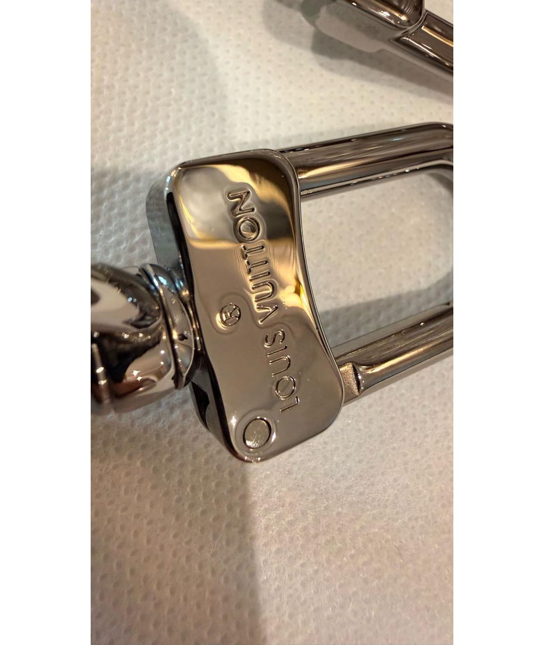 LOUIS VUITTON Черный кожаный ремень, фото 4