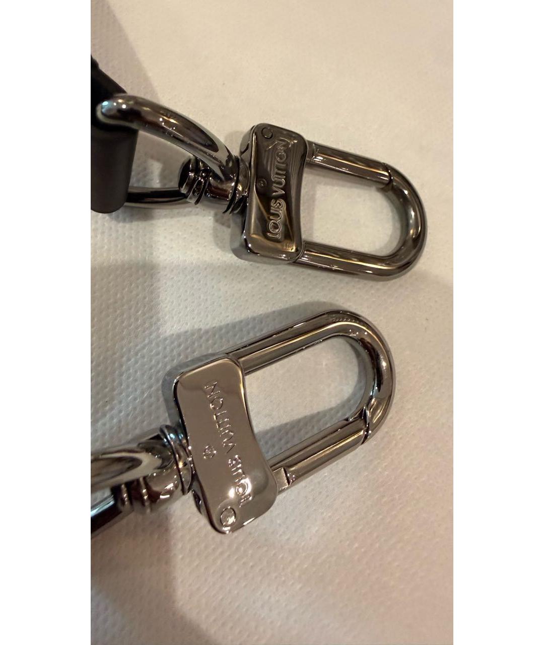 LOUIS VUITTON Черный кожаный ремень, фото 2