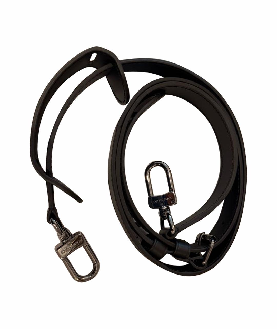 LOUIS VUITTON Черный кожаный ремень, фото 1