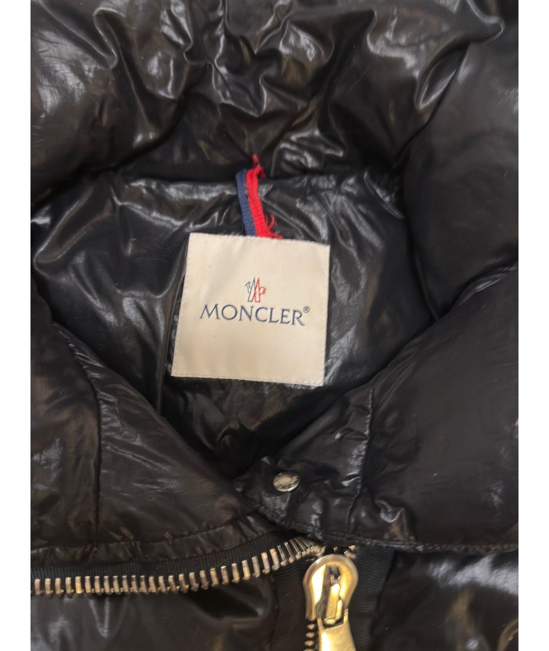 MONCLER Черный пуховик, фото 3