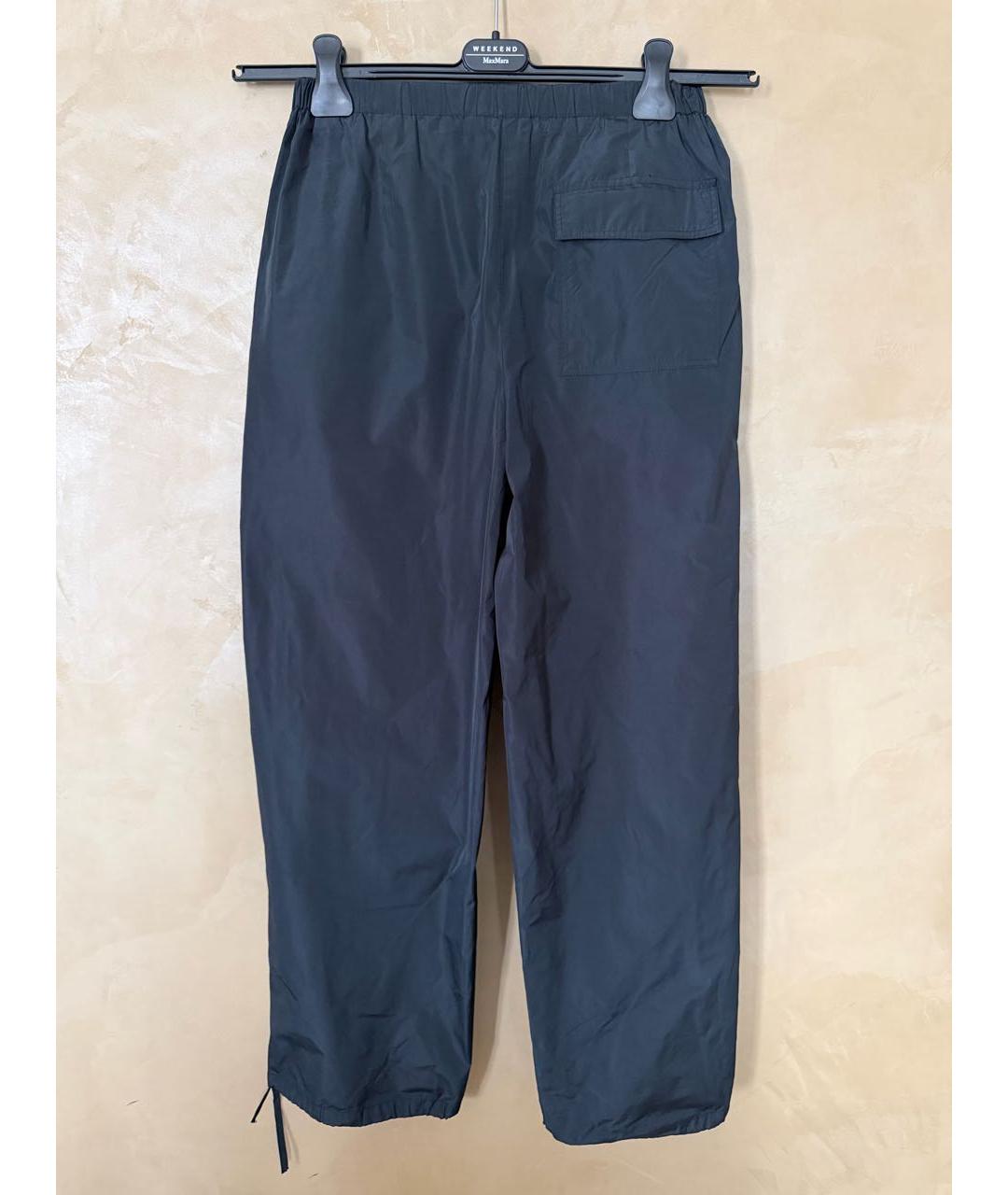 12 STOREEZ Черные полиэстеровые брюки широкие, фото 2