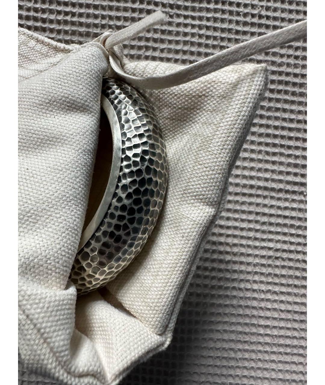 BOTTEGA VENETA Серебрянный серебряный браслет, фото 3