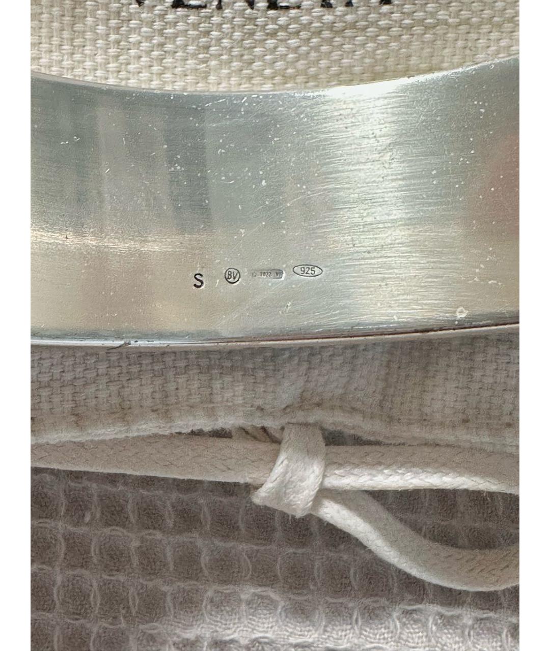 BOTTEGA VENETA Серебрянный серебряный браслет, фото 4