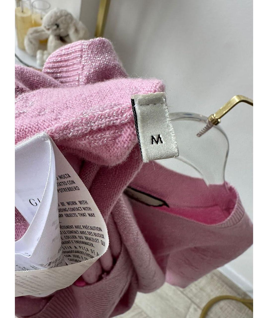 GUCCI Розовый шерстяной джемпер / свитер, фото 6