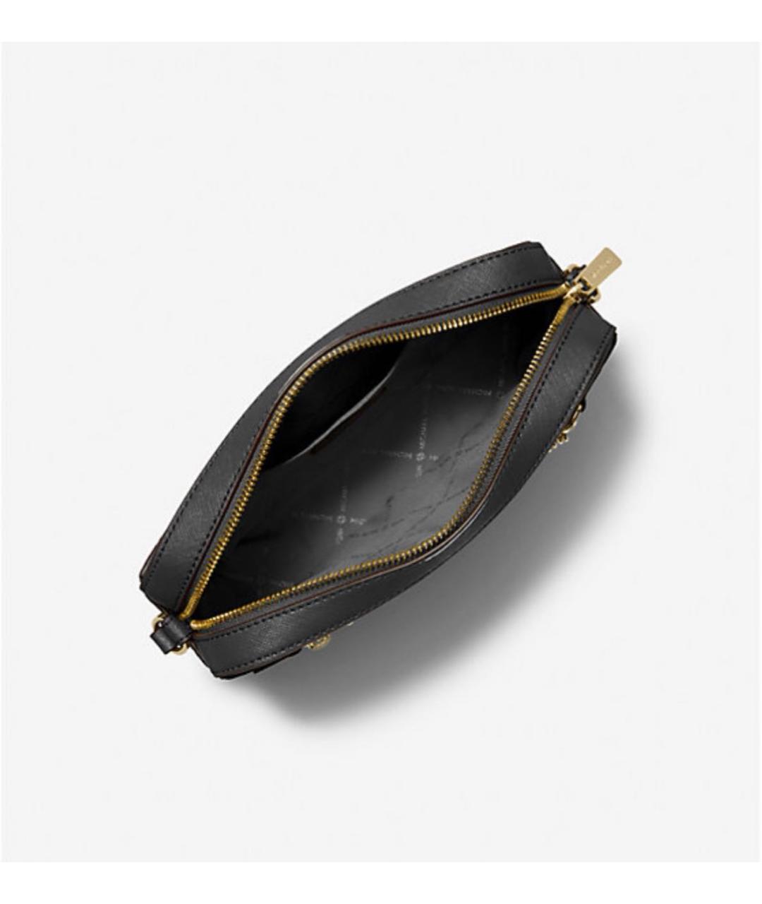 MICHAEL KORS Черная кожаная сумка через плечо, фото 5