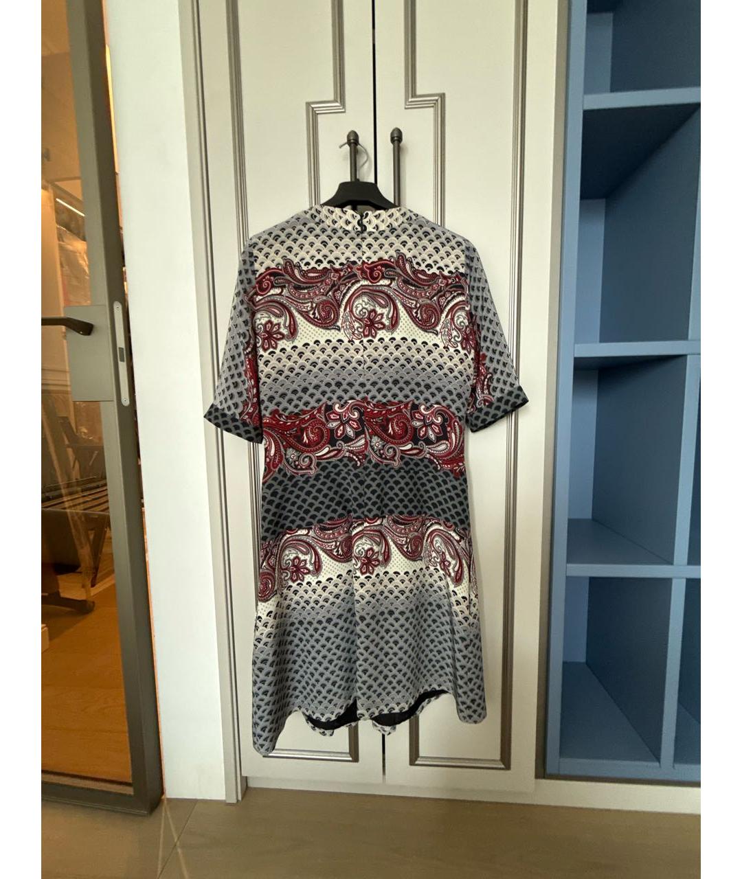 GUCCI Мульти шелковое коктейльное платье, фото 2