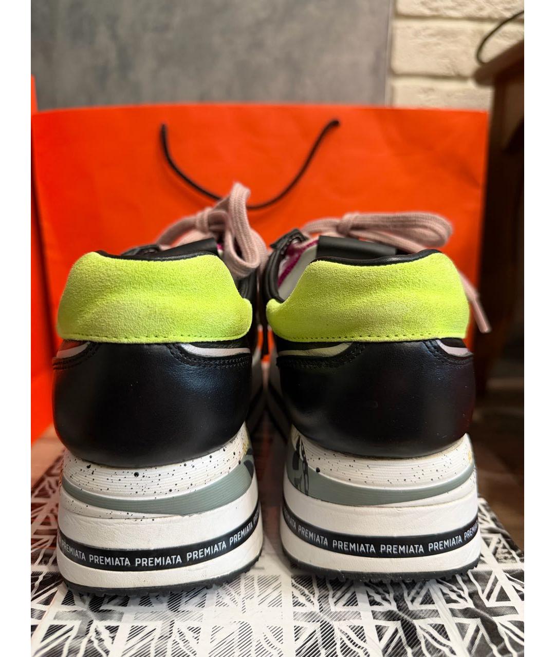 PREMIATA Черные кожаные кеды, фото 8