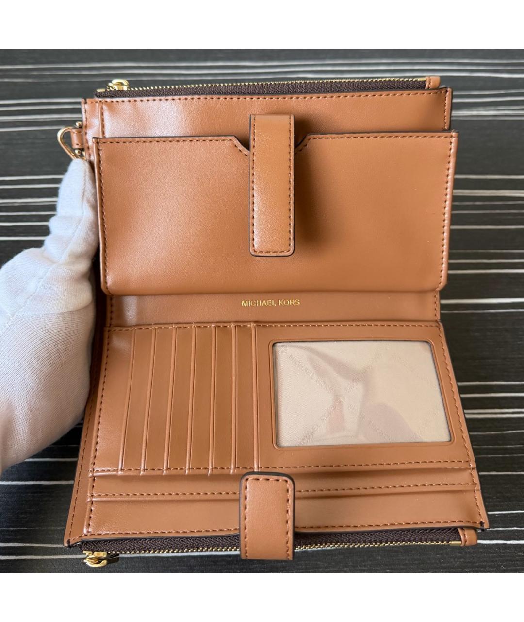 MICHAEL KORS Коричневый кошелек, фото 5