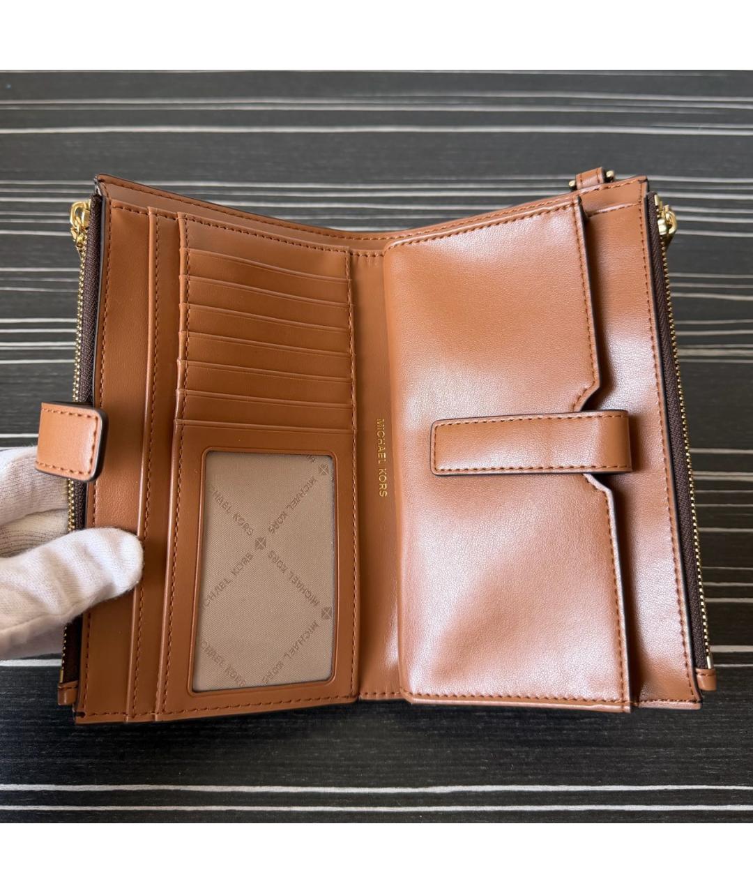 MICHAEL KORS Коричневый кошелек, фото 4