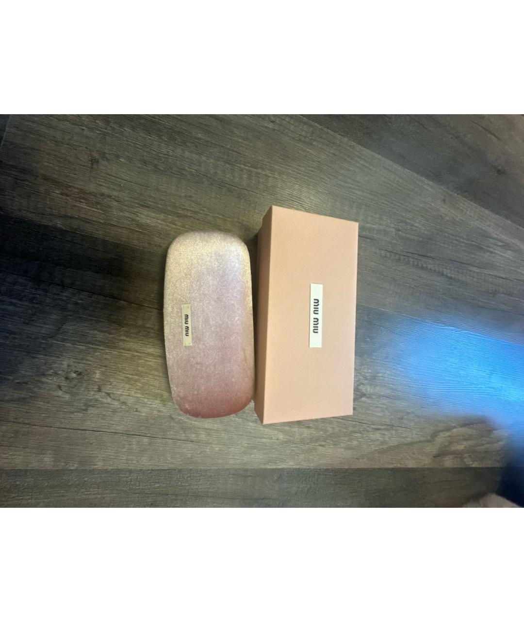 MIU MIU Черные пластиковые солнцезащитные очки, фото 2