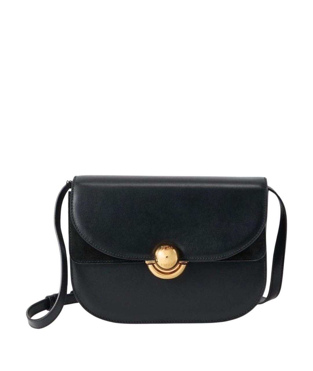 FURLA Черная кожаная сумка через плечо, фото 1