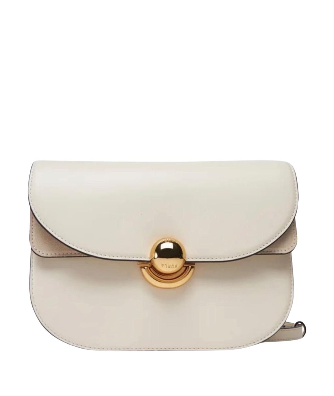 FURLA Бежевая кожаная сумка через плечо, фото 1